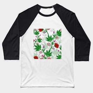 Realistic looking flower pattern Baseball T-Shirt